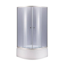 Lidz 4мм фіксоване скло тоноване Gray ŁATWA SC90x90.HIGH.GR