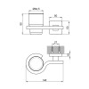 Купити Склянка з тримачем Lidz 122 0401 настінний (матове скло) LD1220401CRM35754 Chrome , LD1220401CRM35754 / SD00041857 , в категории Склянки для зубних щіток , от бренда Lidz  Інтернет-магазин сантехніки ✓ Кращі ціни на ринку ✓ Величезний вибір ✓ Гаран