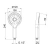 Купить Лійка для ручного душу Qtap Rucni 120 мм округла QTRUCA115O3KCW Chrome , QTRUCA115O3KCW / SD00041893 , в категории Ручные души , от бренда Qtap  Интернет-магазин сантехники ✓ Лучшие цены на рынке ✓ Огромный выбор ✓ Гарантия ✓ Заходите!