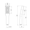 Купити Лійка для ручного душу Qtap Rucni 100х56 мм прямокутна QTRUCA058N1ZCC Chrome , QTRUCA058N1ZCC / SD00042030 , в категории Ручні душі , от бренда Qtap  Інтернет-магазин сантехніки ✓ Кращі ціни на ринку ✓ Величезний вибір ✓ Гарантія ✓ Заходьте!