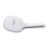 Купити Лійка для ручного душу Qtap Rucni 120х120 мм прямокутна QTHLA120N3KCW Chrome/White , QTHLA120N3KCW / SD00042068 , в категории Ручні душі , от бренда Qtap  Інтернет-магазин сантехніки ✓ Кращі ціни на ринку ✓ Величезний вибір ✓ Гарантія ✓ Заходьте!