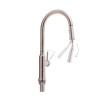 Купити Змішувач для кухні Qtap Baruska з висувним виливом QTBAR9137103UN Brushed Nickel PVD , QTBAR9137103UN / SD00042270 , в категории Змішувачі для кухні , от бренда Qtap  Інтернет-магазин сантехніки ✓ Кращі ціни на ринку ✓ Величезний вибір ✓ Гарантія ✓