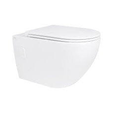 Настенный унитаз Qtap Robin безободковый с сиденьем Soft-close QT13332141ERW