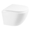 Купить Унитаз подвесной Qtap Robin безободковый с сиденьем Soft-close QT1333046ERW , QT1333046ERW / SD00042542 , в категории Унитазы подвесные , от бренда Qtap  Интернет-магазин сантехники ✓ Лучшие цены на рынке ✓ Огромный выбор ✓ Гарантия ✓ Заходите!