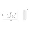 Купити Панель змиву для унітаза Qtap Nest QT0111M11V1114W , QT0111M11V1114W / SD00042968 , в категории Кнопки для інсталяції , от бренда Qtap  Інтернет-магазин сантехніки ✓ Кращі ціни на ринку ✓ Величезний вибір ✓ Гарантія ✓ Заходьте!