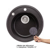 Купити Кухонна мийка Lidz D510/200 GRF-13 (LIDZGRF13D510200) , LIDZGRF13D510200 / SD00043320 , в категории Кухонні мийки з каменю , от бренда Lidz  Інтернет-магазин сантехніки ✓ Кращі ціни на ринку ✓ Величезний вибір ✓ Гарантія ✓ Заходьте!