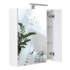 Купити Дзеркальна шафа підвісна Qtap Albatross 700х725х460 White з LED-підсвічуванням QT0177ZP700LW , QT0177ZP700LW / SD00043626 , в категории Дзеркала у ванну , от бренда Qtap  Інтернет-магазин сантехніки ✓ Кращі ціни на ринку ✓ Величезний вибір ✓ Гарант