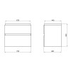 Купить Тумба подвесная Qtap Albatross 710х725х460 White QT0174TP700DW , QT0174TP700DW / SD00043627 , в категории Шкафы под умывальник , от бренда Qtap  Интернет-магазин сантехники ✓ Лучшие цены на рынке ✓ Огромный выбор ✓ Гарантия ✓ Заходите!