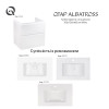 Купить Тумба подвесная Qtap Albatross 710х725х460 White QT0174TP700DW , QT0174TP700DW / SD00043627 , в категории Шкафы под умывальник , от бренда Qtap  Интернет-магазин сантехники ✓ Лучшие цены на рынке ✓ Огромный выбор ✓ Гарантия ✓ Заходите!