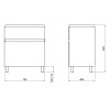Купити Тумба підлогова Qtap Albatross 710х825х460 White QT0173TN700DW , QT0173TN700DW / SD00043630 , в категории Шафи під умивальник , от бренда Qtap  Інтернет-магазин сантехніки ✓ Кращі ціни на ринку ✓ Величезний вибір ✓ Гарантія ✓ Заходьте!