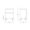 Купить Тумба напольная Qtap Albatross 605х825х460 White QT0173TN600DW , QT0173TN600DW / SD00043785 , в категории Шкафы под умывальник , от бренда Qtap  Интернет-магазин сантехники ✓ Лучшие цены на рынке ✓ Огромный выбор ✓ Гарантия ✓ Заходите!