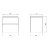 Купить Тумба подвесная Qtap Albatross 605х725х460 White QT0174TP600DW , QT0174TP600DW / SD00043786 , в категории Шкафы под умывальник , от бренда Qtap  Интернет-магазин сантехники ✓ Лучшие цены на рынке ✓ Огромный выбор ✓ Гарантия ✓ Заходите!