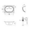 Купить Раковина Qtap Stork 560x395x195 Белый с донным клапаном QT15116030W , QT15116030W / SD00043846 , в категории Умывальники , от бренда Qtap  Интернет-магазин сантехники ✓ Лучшие цены на рынке ✓ Огромный выбор ✓ Гарантия ✓ Заходите!