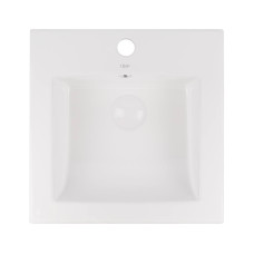 Раковина Qtap Stork 420x420x170 Белый с донным клапаном QT15116037W