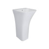 Купить Раковина для пола моноблок Qtap Crow 450x435x835 белая с донным клапаном QT0511G315W , QT0511G315W / SD00043852 , в категории Умывальники , от бренда Qtap  Интернет-магазин сантехники ✓ Лучшие цены на рынке ✓ Огромный выбор ✓ Гарантия ✓ Заходите!