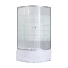 Lidz 4мм фіксоване скло з малюнком Linie WIEŻA SC90x90.HIGH.L