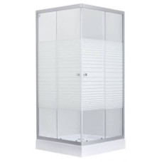 Lidz 4мм фиксированное стекло с рисунком Linie WIEŻAK SC90x90.LOW.L