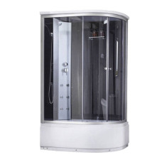 4мм мужское фиксированное тонированное стекло серого цвета TANI SBM120x80R.SAT.HIGH.GR Lidz