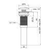 Купить Нижний клапан для раковины Qtap PU03 70х70х227.5 Матово-черный , QT066PU03MB / SD00044165 , в категории Донные клапана и клик-клаки , от бренда Qtap  Интернет-магазин сантехники ✓ Лучшие цены на рынке ✓ Огромный выбор ✓ Гарантия ✓ Заходите!