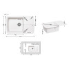 Купить Кухонна мийка Lidz 770x490/200 WHI-01 (LIDZWHI01770490200) , LIDZWHI01770490200 / SD00044517 , в категории Кухонные мойки из камня , от бренда Lidz  Интернет-магазин сантехники ✓ Лучшие цены на рынке ✓ Огромный выбор ✓ Гарантия ✓ Заходите!