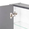 Купити Дзеркальна шафа підвісна Qtap Scorpio 800х600 Graphite QT1477ZP802G , QT1477ZP802G / SD00044564 , в категории Дзеркала у ванну , от бренда Qtap  Інтернет-магазин сантехніки ✓ Кращі ціни на ринку ✓ Величезний вибір ✓ Гарантія ✓ Заходьте!