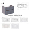 Купити Тумба підвісна Qtap Scorpio 810х585х460 Graphite QT1474TPВ802G , QT1474TPВ802G / SD00044567 , в категории Шафи під умивальник , от бренда Qtap  Інтернет-магазин сантехніки ✓ Кращі ціни на ринку ✓ Величезний вибір ✓ Гарантія ✓ Заходьте!