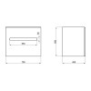 Купить Тумба подвесная Qtap Virgo 700х580х437 White/Whitish oak QT1874TPА701W , QT1874TPА701WWO / SD00045056 , в категории Шкафы под умывальник , от бренда Qtap  Интернет-магазин сантехники ✓ Лучшие цены на рынке ✓ Огромный выбор ✓ Гарантия ✓ Заходите!