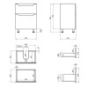 Купити Тумба підлогова Qtap Scorpio 605х825х460 White QT1473TNВ601W , QT1473TNВ601W / SD00045062 , в категории Шафи під умивальник , от бренда Qtap  Інтернет-магазин сантехніки ✓ Кращі ціни на ринку ✓ Величезний вибір ✓ Гарантія ✓ Заходьте!