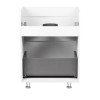 Купити Тумба підлогова Qtap Scorpio 605х825х460 White QT1473TNВ601W , QT1473TNВ601W / SD00045062 , в категории Шафи під умивальник , от бренда Qtap  Інтернет-магазин сантехніки ✓ Кращі ціни на ринку ✓ Величезний вибір ✓ Гарантія ✓ Заходьте!