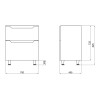 Купить Тумба напольная Qtap Scorpio 710х825х460 White QT1473TNВ701W , QT1473TNВ701W / SD00045063 , в категории Шкафы под умывальник , от бренда Qtap  Интернет-магазин сантехники ✓ Лучшие цены на рынке ✓ Огромный выбор ✓ Гарантия ✓ Заходите!