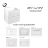 Купить Тумба подвесная Qtap Scorpio 605х585х460 White QT1474TPВ601W , QT1474TPВ601W / SD00045064 , в категории Шкафы под умывальник , от бренда Qtap  Интернет-магазин сантехники ✓ Лучшие цены на рынке ✓ Огромный выбор ✓ Гарантия ✓ Заходите!