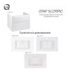 Купить Тумба подвесная Qtap Scorpio 710х585х460 White QT1474TPВ701W , QT1474TPВ701W / SD00045065 , в категории Шкафы под умывальник , от бренда Qtap  Интернет-магазин сантехники ✓ Лучшие цены на рынке ✓ Огромный выбор ✓ Гарантия ✓ Заходите!