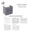 Купить Тумба подвесная Qtap Scorpio 605х585х460 Графит QT1474TPВ602G , QT1474TPВ602G / SD00045066 , в категории Шкафы под умывальник , от бренда Qtap  Интернет-магазин сантехники ✓ Лучшие цены на рынке ✓ Огромный выбор ✓ Гарантия ✓ Заходите!