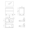 Купити Тумба підлогова Qtap Tern 800х616х469 White зі стільницею QT1780TNL801W , QT1780TNL801W / SD00045071 , в категории Шафи під умивальник , от бренда Qtap  Інтернет-магазин сантехніки ✓ Кращі ціни на ринку ✓ Величезний вибір ✓ Гарантія ✓ Заходьте!
