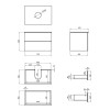 Купити Тумба підвісна Qtap Tern 700х476х469 White зі стільницею QT1779TPL701W , QT1779TPL701W / SD00045073 , в категории Шафи під умивальник , от бренда Qtap  Інтернет-магазин сантехніки ✓ Кращі ціни на ринку ✓ Величезний вибір ✓ Гарантія ✓ Заходьте!