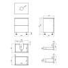 Купить Тумба напольная Qtap Tern 600х616х469 матово-черная с столешницей QT1780TNL602MB , QT1780TNL602MB / SD00045075 , в категории Шкафы под умывальник , от бренда Qtap  Интернет-магазин сантехники ✓ Лучшие цены на рынке ✓ Огромный выбор ✓ Гарантия ✓ Зах