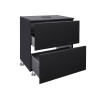 Купить Тумба напольная Qtap Tern 600х616х469 матово-черная с столешницей QT1780TNL602MB , QT1780TNL602MB / SD00045075 , в категории Шкафы под умывальник , от бренда Qtap  Интернет-магазин сантехники ✓ Лучшие цены на рынке ✓ Огромный выбор ✓ Гарантия ✓ Зах
