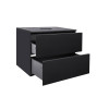 Купити Тумба підвісна Qtap Tern 600х476х469 Matt black зі стільницею QT1779TPL602MB , QT1779TPL602MB / SD00045076 , в категории Шафи під умивальник , от бренда Qtap  Інтернет-магазин сантехніки ✓ Кращі ціни на ринку ✓ Величезний вибір ✓ Гарантія ✓ Заходьт