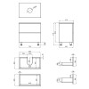 Купити Тумба підлогова Qtap Tern 700х616х469 Matt black зі стільницею QT1780TNL702MB , QT1780TNL702MB / SD00045077 , в категории Шафи під умивальник , от бренда Qtap  Інтернет-магазин сантехніки ✓ Кращі ціни на ринку ✓ Величезний вибір ✓ Гарантія ✓ Заходь