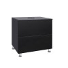 Купити Тумба підлогова Qtap Tern 700х616х469 Matt black зі стільницею QT1780TNL702MB , QT1780TNL702MB / SD00045077 , в категории Шафи під умивальник , от бренда Qtap  Інтернет-магазин сантехніки ✓ Кращі ціни на ринку ✓ Величезний вибір ✓ Гарантія ✓ Заходь