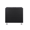Купити Тумба підлогова Qtap Tern 700х616х469 Matt black зі стільницею QT1780TNL702MB , QT1780TNL702MB / SD00045077 , в категории Шафи під умивальник , от бренда Qtap  Інтернет-магазин сантехніки ✓ Кращі ціни на ринку ✓ Величезний вибір ✓ Гарантія ✓ Заходь