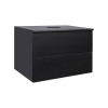 Купити Тумба підвісна Qtap Tern 700х476х469 Matt black зі стільницею QT1779TPL702MB , QT1779TPL702MB / SD00045078 , в категории Шафи під умивальник , от бренда Qtap  Інтернет-магазин сантехніки ✓ Кращі ціни на ринку ✓ Величезний вибір ✓ Гарантія ✓ Заходьт