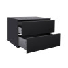 Купити Тумба підвісна Qtap Tern 700х476х469 Matt black зі стільницею QT1779TPL702MB , QT1779TPL702MB / SD00045078 , в категории Шафи під умивальник , от бренда Qtap  Інтернет-магазин сантехніки ✓ Кращі ціни на ринку ✓ Величезний вибір ✓ Гарантія ✓ Заходьт