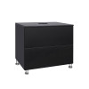 Купити Тумба підлогова Qtap Tern 800х476х469 Matt black зі стільницею QT1780TNL802MB , QT1780TNL802MB / SD00045079 , в категории Шафи під умивальник , от бренда Qtap  Інтернет-магазин сантехніки ✓ Кращі ціни на ринку ✓ Величезний вибір ✓ Гарантія ✓ Заходь