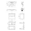 Купити Комплект Qtap Virgo 800х580х437 White/Whitish oak тумба підвісна + раковина урізна  QT1872TPА8013080CW , QT1872TPА8013080CWWO / SD00045087 , в категории Шафи під умивальник , от бренда Qtap  Інтернет-магазин сантехніки ✓ Кращі ціни на ринку ✓ Велич