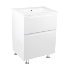 Комплект Qtap Scorpio 605х825х460 White тумба підлогова + раковина урізна  QT1471TNВ6013060CW
