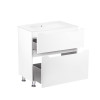 Купити Комплект Qtap Scorpio 710х825х460 White тумба підлогова + раковина урізна Qtap Scorpio QT1471TNВ7013070CW , QT1471TNВ7013070CW / SD00045089 , в категории Шафи під умивальник , от бренда Qtap  Інтернет-магазин сантехніки ✓ Кращі ціни на ринку ✓ Вели