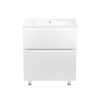 Купити Комплект Qtap Scorpio 710х825х460 White тумба підлогова + раковина урізна Qtap Scorpio QT1471TNВ7013070CW , QT1471TNВ7013070CW / SD00045089 , в категории Шафи під умивальник , от бренда Qtap  Інтернет-магазин сантехніки ✓ Кращі ціни на ринку ✓ Вели