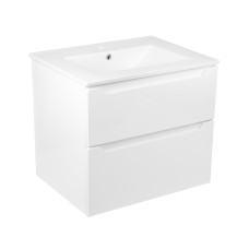 Набор Qtap Scorpio 710х585х460 White подвесной тумба + умывальник врезной QT1472TPВ7013070CW