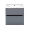 Купити Комплект Qtap Scorpio 605х585х460 Graphite тумба підвісна + раковина урізна QT1472TPВ6023060CG , QT1472TPВ6023060CG / SD00045092 , в категории Шафи під умивальник , от бренда Qtap  Інтернет-магазин сантехніки ✓ Кращі ціни на ринку ✓ Величезний вибі